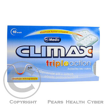 Žvýkačky Climax Tripleaction 10 ks