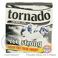 Žvýkačky TORNADO b.c. 6ks blistr Ice strong