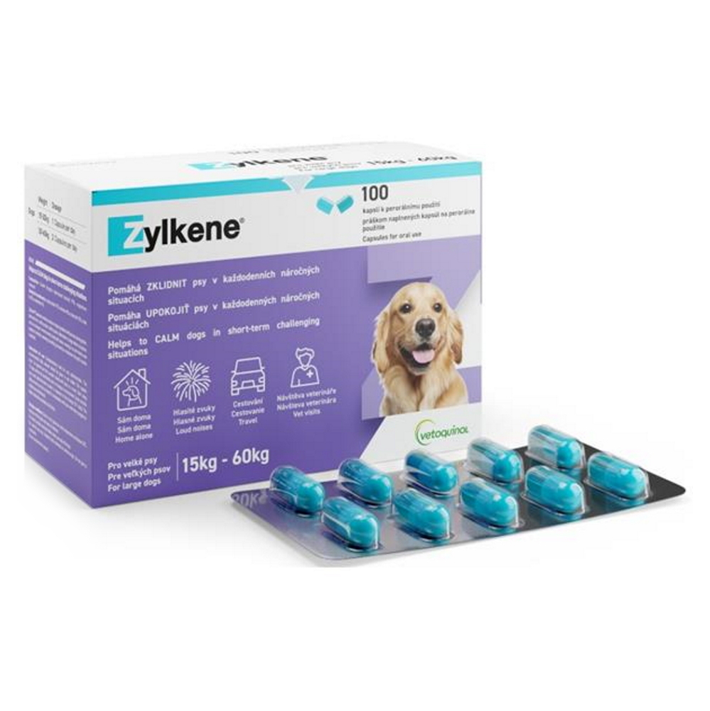 E-shop ZYLKENE pro velké psy od 15 kg do 60 kg 100 kapslí